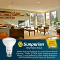 thumbnail image 5 of Sunperian BR20 LED Flood Bulb 6W 2700K Warm White 550lm Dimmable Enclosed Fixture Rated UL Listed E26 12-Pack, 5 of 7