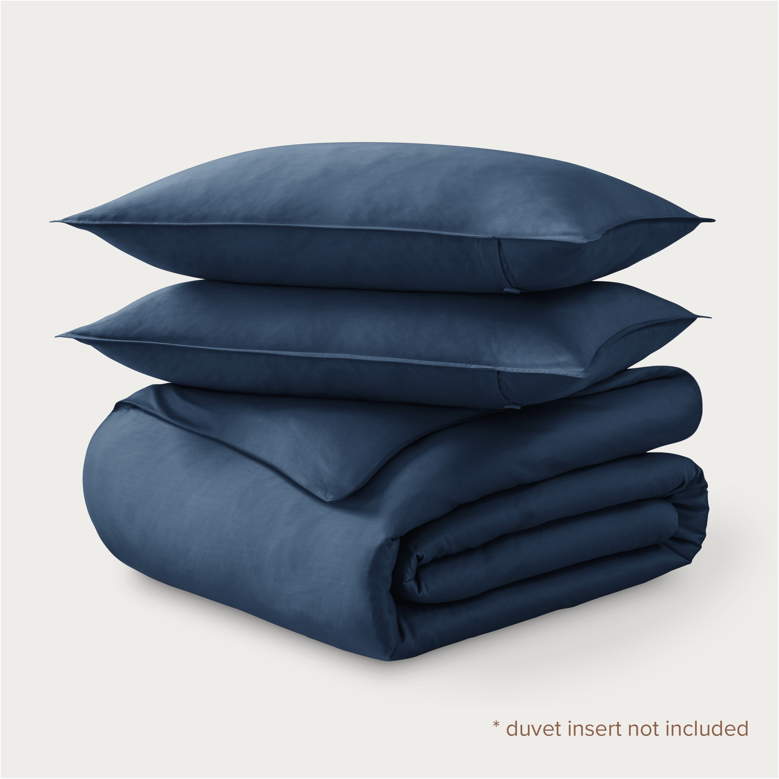 Bare Home Organic Cotton Duvet Cover Set - 400 Thread Count - Sateen Weave - King, Bering Sea, 3-Pieces