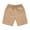 Khaki, variant on Casual Shorts for Men Summer Lightweight Elastic Waist Wide Straight Leg Loose Bermuda Shorts with Pockets