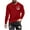 Red, variant on Busydd Mens Sweatshirts Long Sleeve Crewneck Sweatshirt Fashion Casual Graphic Print Pullover Tops Loose Plain Oversized Sweatshirts Hoodies Plus Size Sweatshirt S-6XL