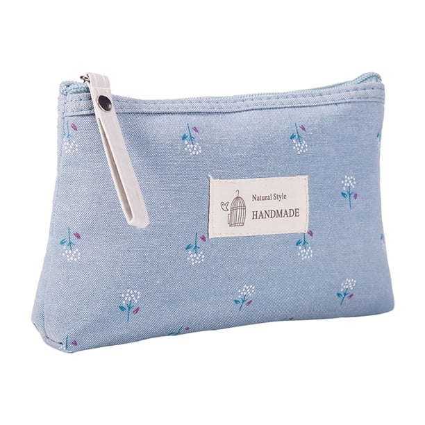 Naiovety Estuche cosmético bolsa de maquillaje bolsa de almacenamiento mano de obra impermeable exquisitos accesorios para mujer estuches para Almacenamiento y organización del hogar Azul claro