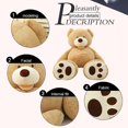thumbnail image 4 of A1mTeddy Bear Big Stuffed Toy Cover Piel enorme Diy Dolls Felpa Suave Regalo para Navidad, 4 of 5