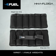 Fuel Pureformance Adjustable Wrist/Ankle Weights, 5-Pound Pair (10lb Total - 6 Removable Weight Packs)