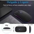 thumbnail image 3 of Mouse LED Recargable Fotgear Ergonómico Silencioso con Receptor USB para Dispositivos Inteligentes, 3 of 9