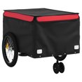 thumbnail image 2 of vidaXL Bike Trailer Black and Red 45 kg Iron, 2 of 5