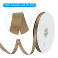thumbnail image 3 of Uxcell 1/2" W x 100 Yards Polyester Satin Ribbon, Perfect for Craft Wedding Decor Party Hair Bow, Khaki, 3 of 6