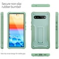 thumbnail image 6 of ExoGuard For Google Pixel 6A Case, Phone Case with Screen Protector and Kickstand (Green), 6 of 8