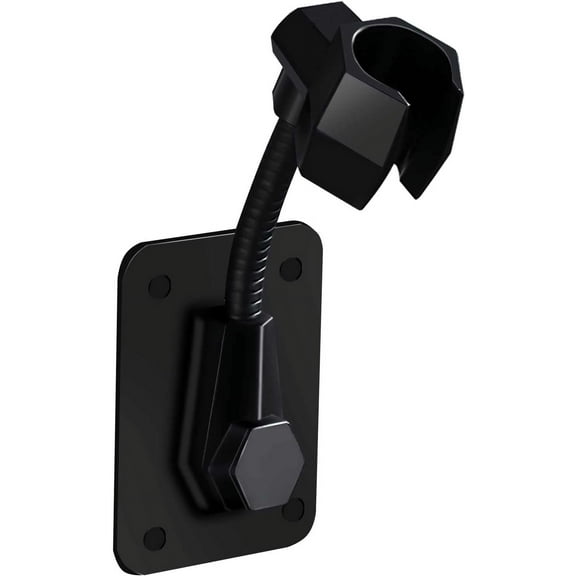 Suction Shower Head Holder, Strong Adhesive 360 Degree Rotatable Adjustable Handheld Shower Wand Holder, Wall Mount Bracket for Bathroom (Black)