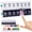 Black+white, variant on Pill Organizer 2 Times a Day, Weekly AM PM Pill Box with Push Button, 7 Day Large Medicine Container for Vitamins & Supplements, Easy Open & Fill
