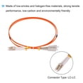 thumbnail image 4 of Unique Bargains 1 Mètre 3.2Ft Fibre Patch Câble Multimode LC-SC OM1 LSZH Fibre Optique Cavalier Orange pour Émetteur-Récepteur Réseau 1Pcs, 4 of 6