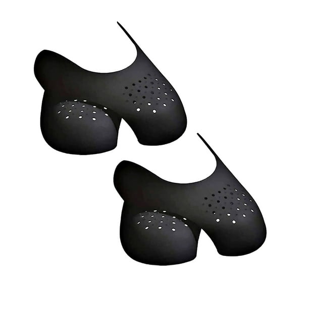 Madala Crease Protector for Air Force Shoes, 2Pairs Sneaker Shoes Protectors, Black Crease
