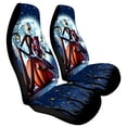 thumbnail image 2 of Lotusprinthandmade Halloween Skeleton Skull Couple Front Car Seat Cover One Size, 2 of 5
