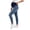 Dark Blue, variant on BRGZLK Maternity Jeans Pants Summer Trendy High Waist Belly Support Slim Stretch Pregnancy Casual Fitted Slimming Distressed Denim Pants Dark Blue L