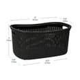 thumbnail image 3 of Mind Reader Organized Carrying Handles Laundry Hampers, Black, 3 of 7