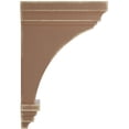 thumbnail image 2 of Ekena Millwork 5"W x 5 3/4"D x 10"H Medium Jefferson Wood Vintage Decor Corbel, Weathered Brown, 2 of 6