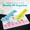 thumbnail image 4 of MEDca Weekly Three-a-Day Pill Organizer, Multicolor (1 Pack), 4 of 10