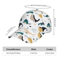 thumbnail image 5 of Xecao Cute Whale for Baseball Cap: Unisex, crafted from classic polyester twill fabric, featuring a soft unconstructed design, 5 of 5