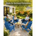 thumbnail image 6 of WINSOON Outdoor All-Weather HDPE Folding Adirondack Chair with Cup Holder & Adjustable Backrest, Easy to Install & Clean, Ideal for Garden, Yard & Patio, 6 of 8