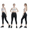 thumbnail image 5 of Pantalones deportivos de mujer, pantalones ajustados de cintura alta para yoga, pantalones capri con botonadura revestida, pantalones que levantan la cadera y reducen el abdomen, 5 of 5