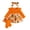 Orange, variant on Gerichy Newborn Baby Girls 3 Piece Halloween Set Pumpkin Ruffle Flutter Sleeve Ribbed Romper with Headband Knee High Socks 0-18 Months