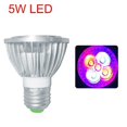 thumbnail image 1 of Bewildely E27 5W Planta hidropónica Creciente Luces 5 LED Crecer Bombilla para plantas de interior Iluminación y accesorios Bewildely HA023852-00, 1 of 1
