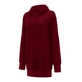 thumbnail image 3 of Vedolay Womens Plus Size Tops Womens Casual Sweatshirt Crewneck Long Sleeve Solid Color Fall Soft Tops,Red S, 3 of 5