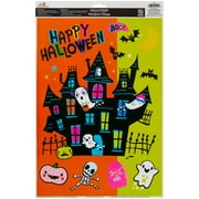Haunted House Window Cling, Multicolor, 11" x 17.5", Halloween by Way To Celebrate