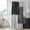 Black, variant on Orange Abstract Shower Curtain, Waterproof Shower Curtains for Bathroom, Grey Geometric Oil Painting Vintage Gradient Washable Fabric Bathtub Curtain Set Bath Decor with 12 Hooks Extra Long 72"x96"