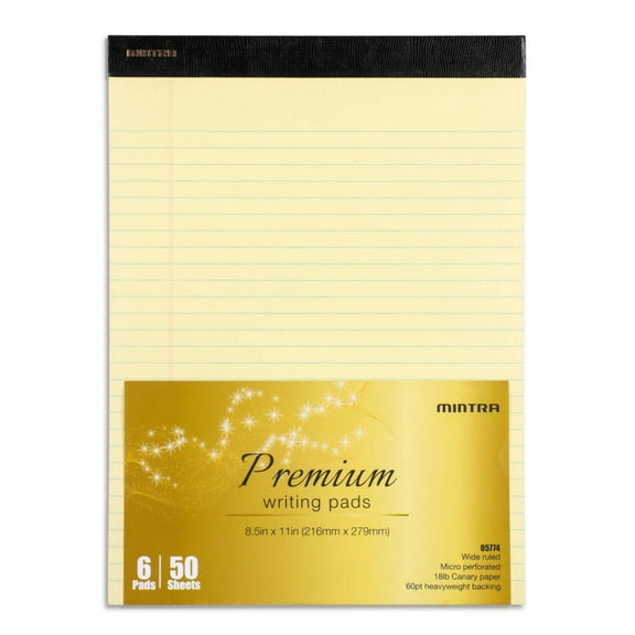 Canary Premium Legal Pads 6 Pack