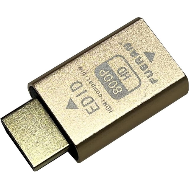 Émulateur HDMI P-Through EDID pour Utilisation avec Répartiteurs Vidéo, Interrupteurs et Rallonges (fit-Headless) HDMI