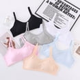 thumbnail image 4 of HuaAngel Girls Comfort Flex Fit Bralette 5 Pack Adjustable Straps Fixed Pads Teens Bra Multipack, 4 of 4