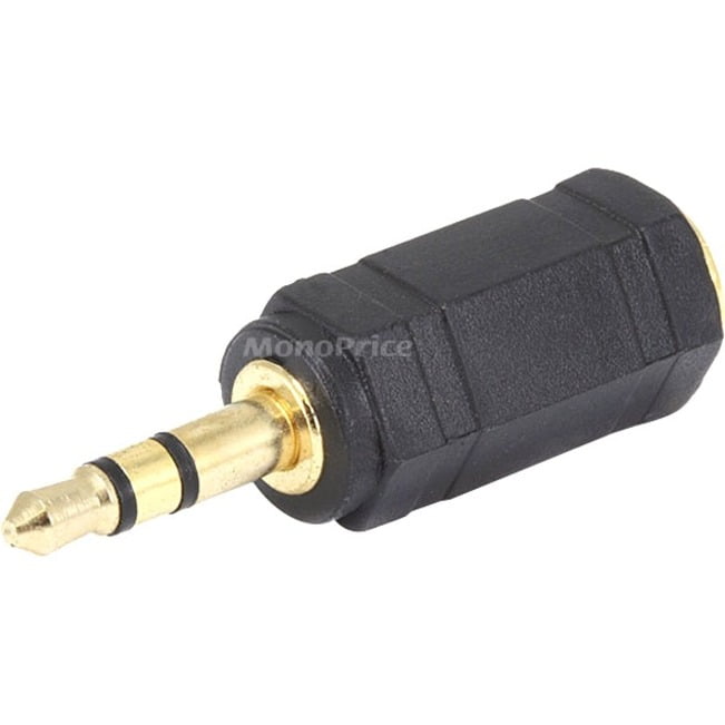 Y-Splitter 1/8 3.5mm Male Stereo Plug to Dual 3/32 2.5mm Female Stereo Jack 