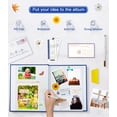 thumbnail image 5 of HeariCro Photo Album Self Adhesive 4x6 8x10 DIY Scrapbook, Linen Cover with Display Window, Memory Book for Wedding and Family 40/60 Pages, 5 of 8