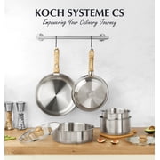 Koch Systeme CS 11 Piece Stainless Steel Cookware Set with Removable Handle