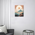 thumbnail image 2 of Abstract Mountain Sun Wall Decor Modern Bathroom Decor for Office Bedroom Kitchen Dining Room 12x16 Inch, 2 of 7