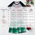 thumbnail image 3 of Lutiedan Family Matching Christmas Pajamas Short Sleeve Tops and Plaid Shorts Loungewear Xmas Print Pjs Sets S-XXL,Gray5, 3 of 6