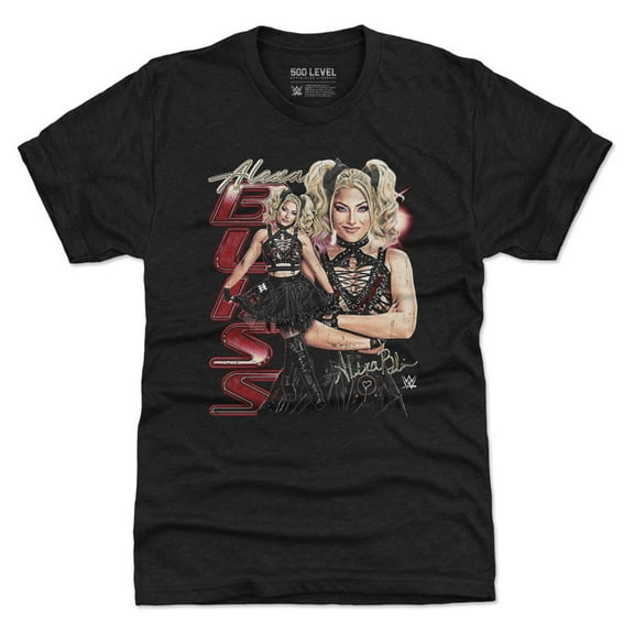 Men's 500 Level Heather Black Alexa Bliss Vintage Tri-Blend T-Shirt
