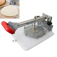 thumbnail image 1 of INTBUYING Pizza Dough Press Machine Manual Press Machine Desktop Double Fixed Adjustable Thickness Stainless Steel, 1 of 9
