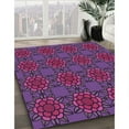 thumbnail image 3 of Ahgly Company Machine Washable Indoor Rectangle Transitional Dark Orchid Purple Area Rugs, 2' x 5', 3 of 7