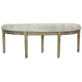 thumbnail image 5 of SAFAVIEH Abilene Tufted Rustic Semi Circle Bench, Grey/Rustic Oak, 5 of 10