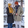 thumbnail image 5 of Wantdo Women's Plus Size Coat Warm Winter Jacket Waterproof Winter Coat with Hood Dark Gray 2XL, 5 of 11