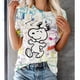 thumbnail image 3 of Camiseta de cuello redondo para mujer, estampado de Snoopy, moda Y2k, ropa de calle de verano, camiseta de manga corta para mujer, camiseta de gran tamaño Y2K, 3 of 5