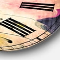 thumbnail image 3 of Designart 'Colorful Watercolor Floral Pattern' Traditional wall clock, 3 of 3