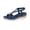 Blue-3, variant on Summer Sandals for Women Boho Low Wedge Heels Comfortable Sandal Espadrille Beach Open Toe Elastic Ankle Strap Walking Shoes Vintage Non Casual Woven Sandals