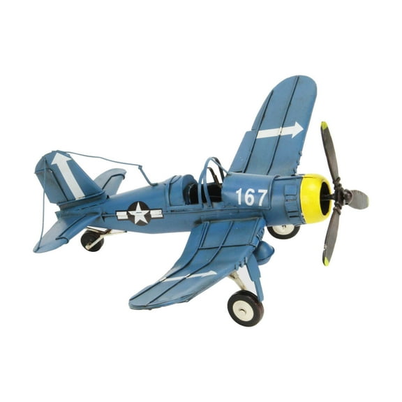 Vintage Style Decorative Metal F4U Corsair Plane
