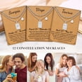 thumbnail image 4 of Turandoss Zodiac Layered Necklaces for Women 14K Gold Plated Retro 12 Constellation Gemini Pendant Fashion Jewelry Tarot Card Birthday Gifts for Her Women Teenage Girl Best Friend, 4 of 7