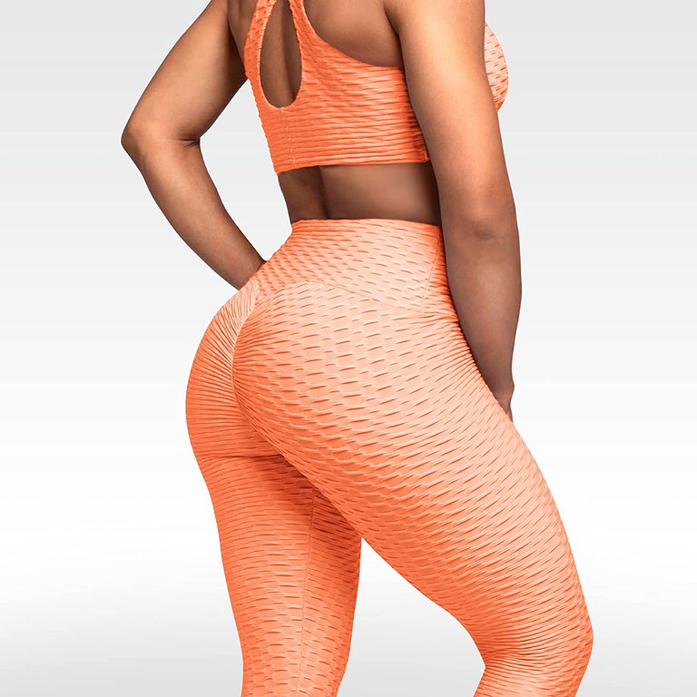 Tik Tok Women Anti-Cellulite Compression Push Up Yoga Pants Fitness Leggings  Gym