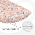thumbnail image 3 of Lsque Chicken And Goose Pattern Pillow Case – Soft & Cozy Throw Pillow Cover, Hypoallergenic Cushion Case for Sleeping Women with Envelope Closure-20"x30", 3 of 6