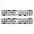 thumbnail image 7 of Yayeee Faucet Mat for Kitchen Sink 30" Diatomite Long Splash Guard Pad, Colorful Checkered Pattern, 2 Pack, 7 of 7