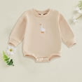 thumbnail image 2 of Baby Bodysuit Boy Girl Clothes Soft Newborn Infant Outfit Infant Baby Girl Outfit Bubble Romper Long Sleeve Newborn Toddler Vintage Clothes,vintage romper 0-3 Months, 2 of 6